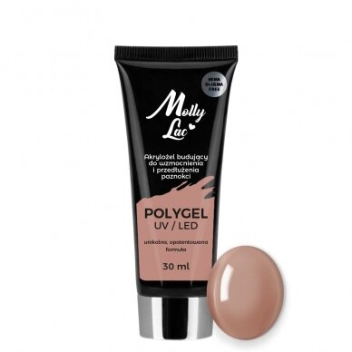 MOLLYLAC LIGHT BROWN poligelis NR.23, 30 ml. MOLLYLAC LIGHT BROWN poligelis NR.23, 30 ml.