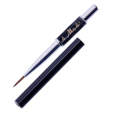 MOLLYLAC profesionalus teptukas nagų dailei 13mm, NR.4 BLACK 2