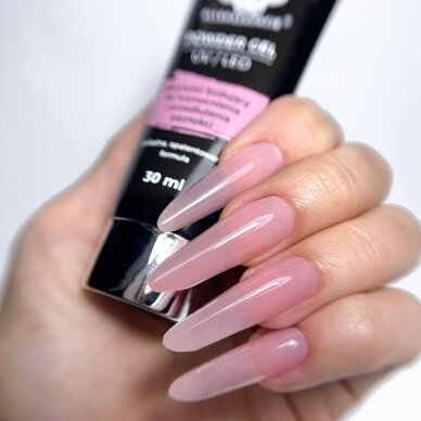 MOLLYLAC FRENCH PINK poligelis NR.6, 30 ml. HEMA/Di-HEMA FREE 4 MOLLYLAC FRENCH PINK poligelis NR.6, 30 ml. HEMA/Di-HEMA FREE 4