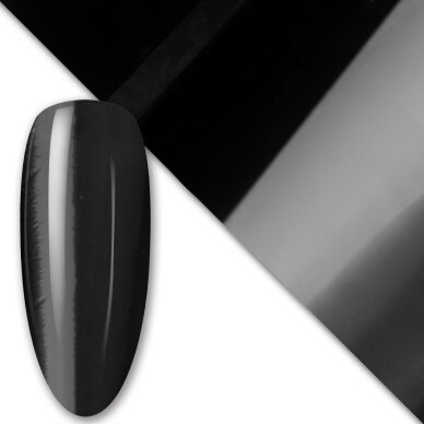 MOLLYLAC TRANSFER FOIL transferinė folija 80 CM MIRROR BLACK 1 MOLLYLAC TRANSFER FOIL transferinė folija 80 CM MIRROR BLACK 1
