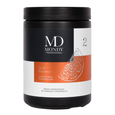 MONDY ACID BALANCE kaukė nusilpusiems plaukams po cheminių procedūrų, 1000 ml MONDY ACID BALANCE kaukė nusilpusiems plaukams po cheminių procedūrų, 1000 ml