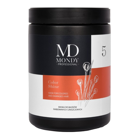 MONDY COLOR SHINE kaukė dažytiems plaukams, 1000 ml MONDY COLOR SHINE kaukė dažytiems plaukams, 1000 ml
