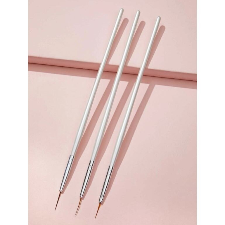 Nagų dailės piešimo teptukas PEARL, 3 vnt. 1 Nagų dailės piešimo teptukas PEARL, 3 vnt. 1