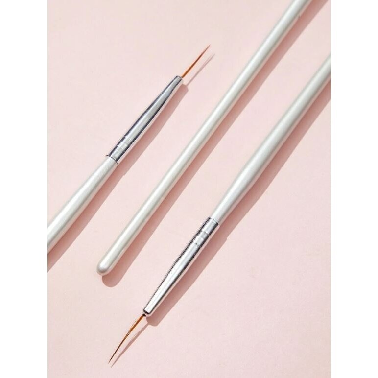 Nagų dailės piešimo teptukas PEARL, 3 vnt. 3 Nagų dailės piešimo teptukas PEARL, 3 vnt. 3