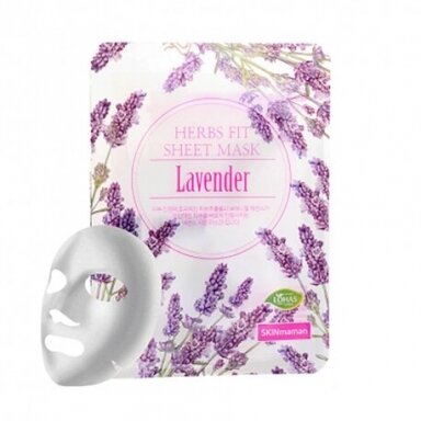 NOHJ Herbs lakštinė veido kaukė praturtinta Levandu ekstraktu, 25g NOHJ Herbs lakštinė veido kaukė praturtinta Levandu ekstraktu, 25g