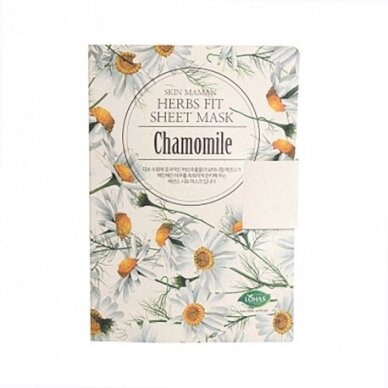 NOHJ Herbs lakštinė veido kaukė su ramunėliu ekstraktu, 25g NOHJ Herbs lakštinė veido kaukė su ramunėliu ekstraktu, 25g