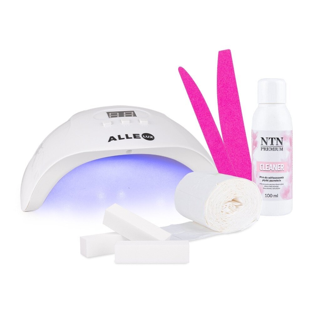 NTN PREMIUM gelinio lakavimo rinkinys su UV/LED manikiūro lempa 1 NTN PREMIUM gelinio lakavimo rinkinys su UV/LED manikiūro lempa 1