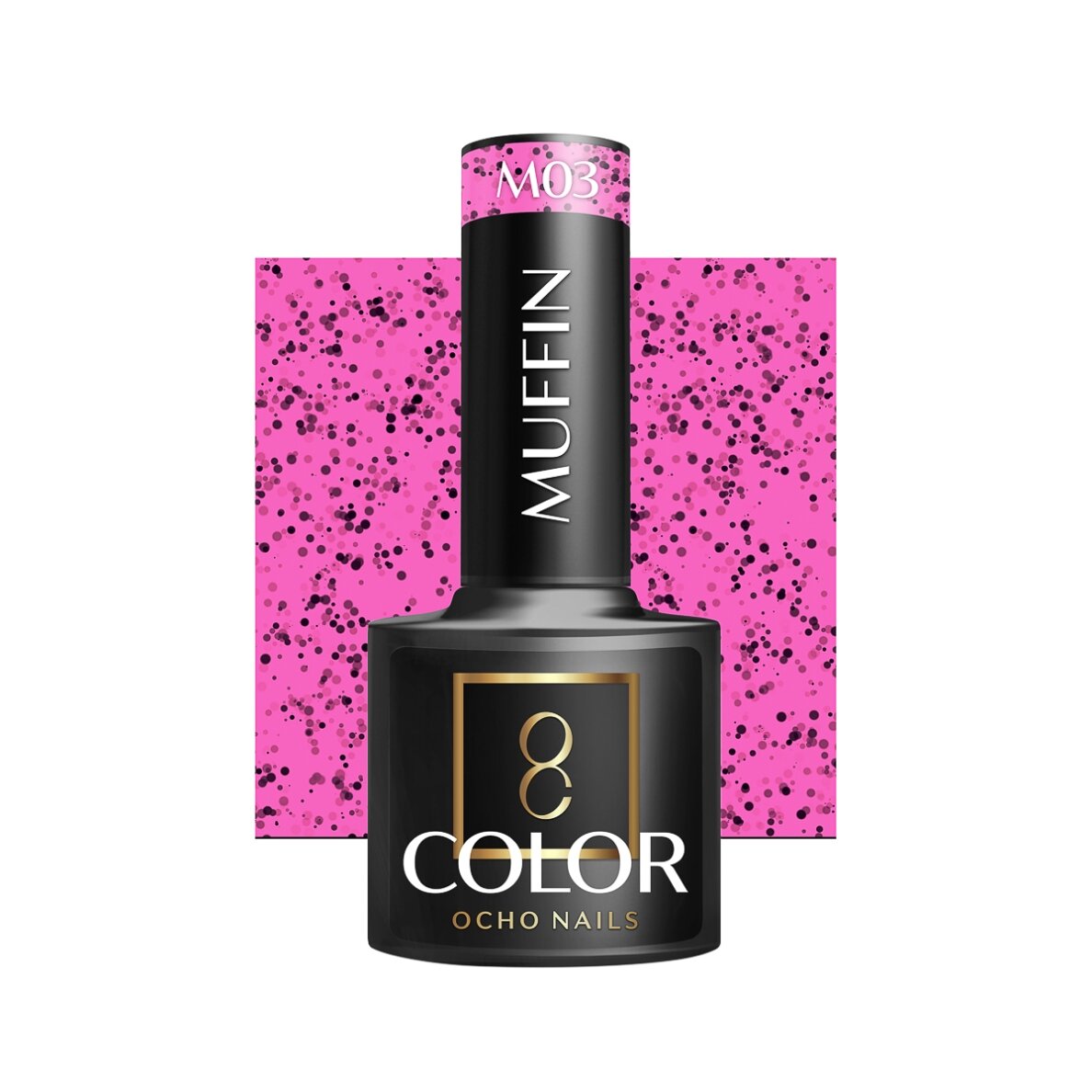 OCHO NAILS ilgalaikis hibridinis nagų lakas manikiūrui MUFFIN M03, 5 g. OCHO NAILS ilgalaikis hibridinis nagų lakas manikiūrui MUFFIN M03, 5 g.