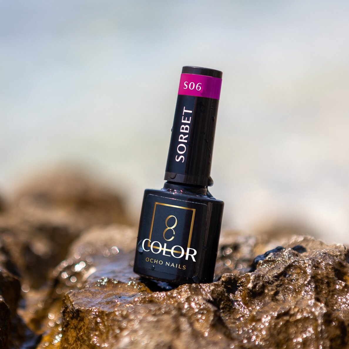 OCHO NAILS ilgalaikis hibridinis nagų lakas manikiūrui SORBET S06, 5 g. 3 OCHO NAILS ilgalaikis hibridinis nagų lakas manikiūrui SORBET S06, 5 g. 3