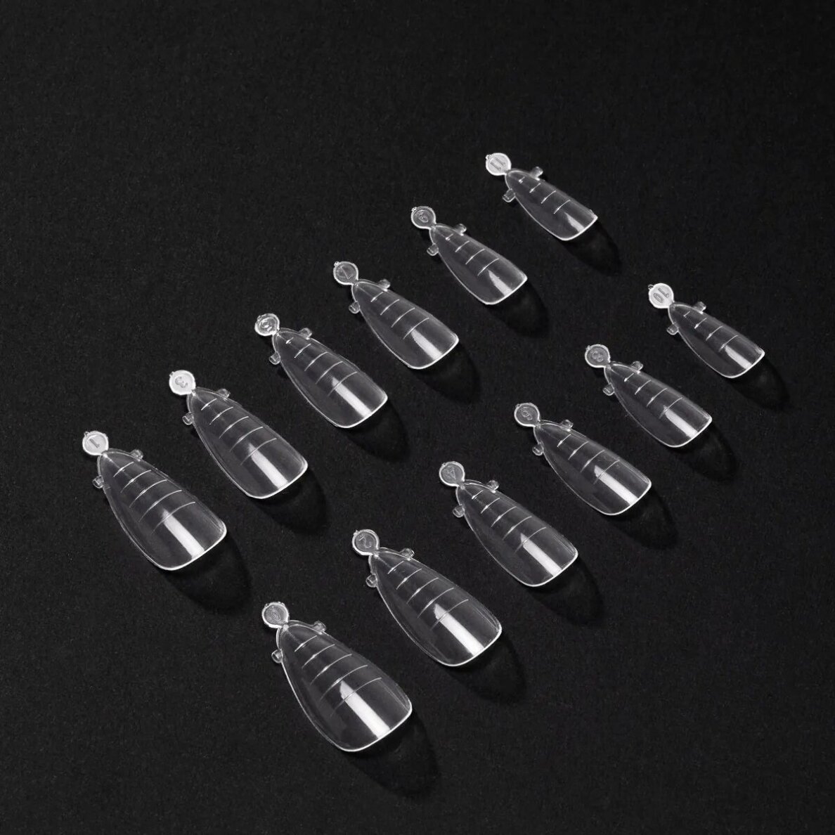 OCHO NAILS nagų tipsai-formelės nagų priauginimui ALMOND, 120 vnt. 1