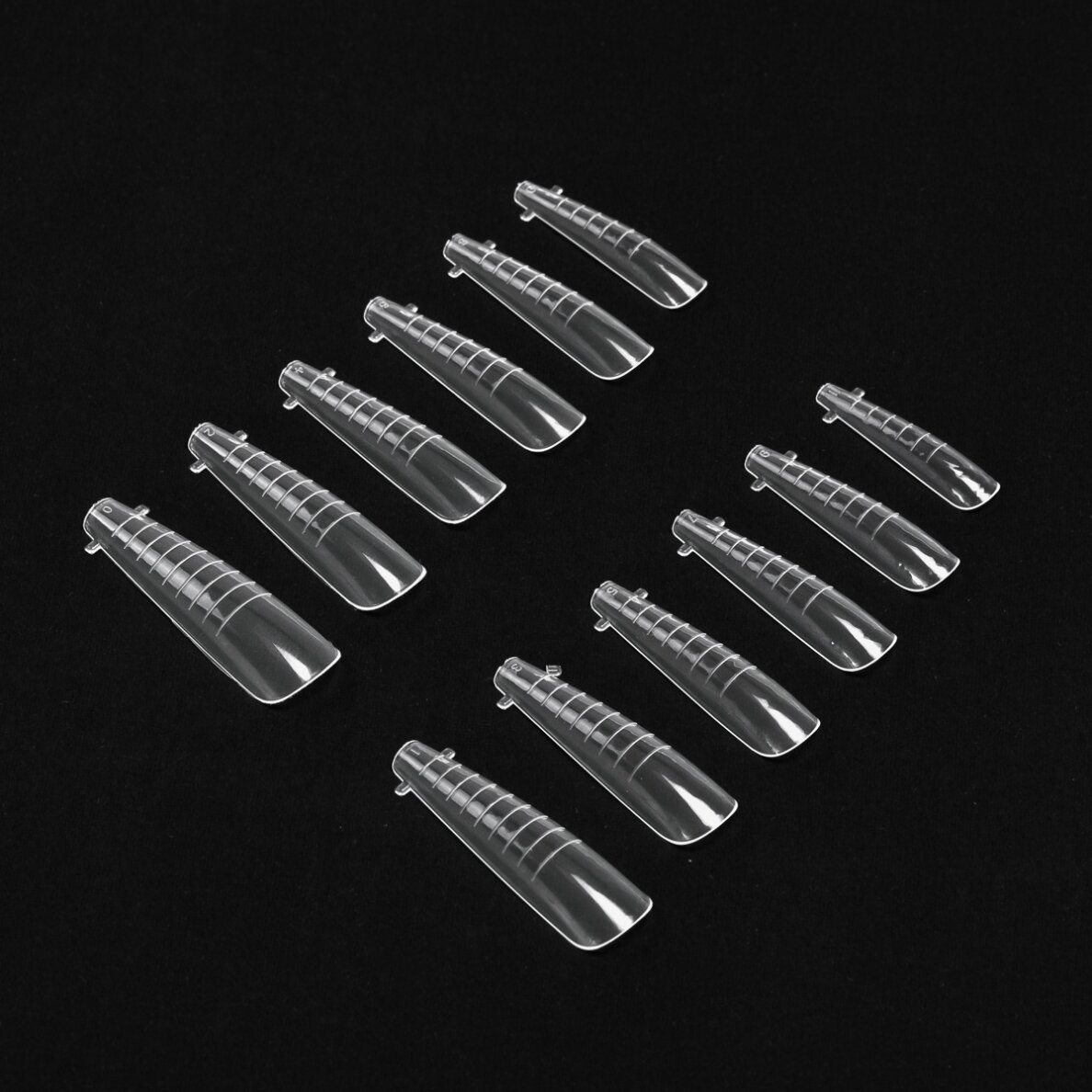 OCHO NAILS nagų tipsai-formelės nagų priauginimui BALLERINA, 120 vnt 1 OCHO NAILS nagų tipsai-formelės nagų priauginimui BALLERINA, 120 vnt 1