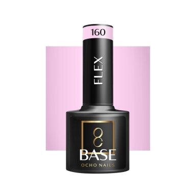 OCHO NAILS hibridinė gelinio lakavimo bazė FLEX 160, 5g. OCHO NAILS hibridinė gelinio lakavimo bazė FLEX 160, 5g.