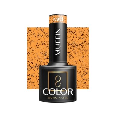 OCHO NAILS ilgalaikis hibridinis nagų lakas manikiūrui MUFFIN M01, 5 g. OCHO NAILS ilgalaikis hibridinis nagų lakas manikiūrui MUFFIN M01, 5 g.