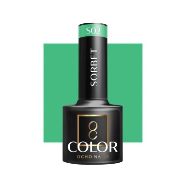 OCHO NAILS ilgalaikis hibridinis nagų lakas manikiūrui SORBET S02, 5 g.