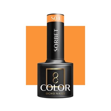 OCHO NAILS ilgalaikis hibridinis nagų lakas manikiūrui SORBET S04, 5 g. OCHO NAILS ilgalaikis hibridinis nagų lakas manikiūrui SORBET S04, 5 g.
