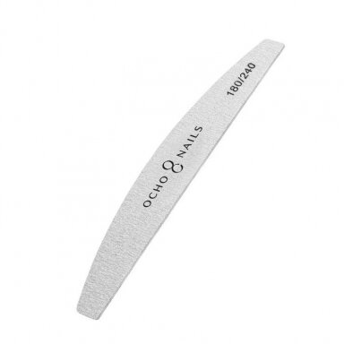 OCHO NAILS profesionali pusmėnulio nagų dildė manikiūrui SLIM 180/240 gritų, 10 vnt. OCHO NAILS profesionali pusmėnulio nagų dildė manikiūrui SLIM 180/240 gritų, 10 vnt.