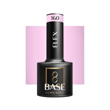 OCHO NAILS hibridinė gelinio lakavimo bazė FLEX 160, 5g. OCHO NAILS hibridinė gelinio lakavimo bazė FLEX 160, 5g.
