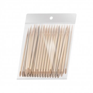 OCHO NAILS medinės apelsinmedžio lazdelės odelėms atstumti manikiūro metu, 11.5 cm, 100 vnt. OCHO NAILS medinės apelsinmedžio lazdelės odelėms atstumti manikiūro metu, 11.5 cm, 100 vnt.