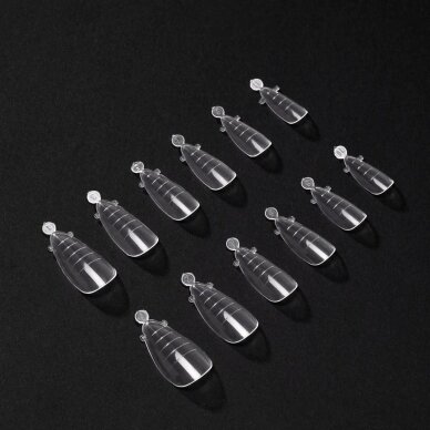 OCHO NAILS nagų tipsai-formelės nagų priauginimui ALMOND, 120 vnt. 1 OCHO NAILS nagų tipsai-formelės nagų priauginimui ALMOND, 120 vnt. 1