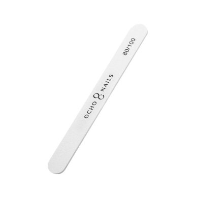 OCHO NAILS profesionali nagų dildė manikiūrui 80/100 gritų, 10 vnt. OCHO NAILS profesionali nagų dildė manikiūrui 80/100 gritų, 10 vnt.