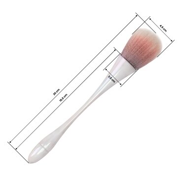 OCHO NAILS šepetėlis nagų dulkėms valyti 3 4