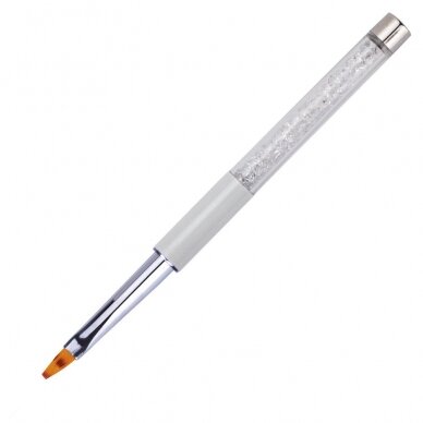 Teptukas manikiūro darbams OMBRE NR.6 WHITE 3 Teptukas manikiūro darbams OMBRE NR.6 WHITE 3