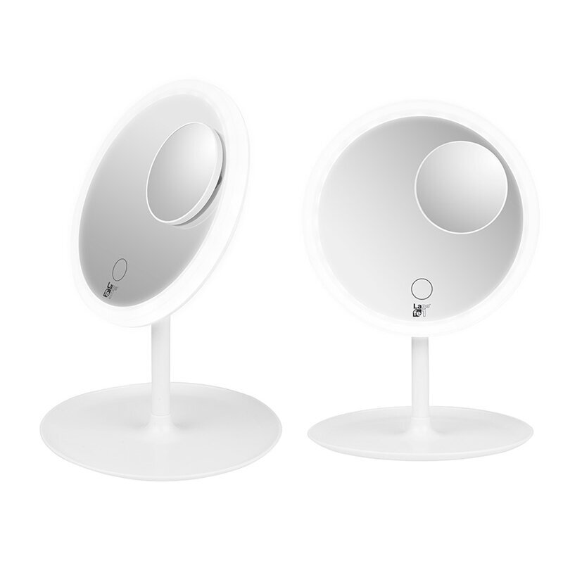 Pastatomas makiažo veidrodis su LED apšvietimu 3 Pastatomas makiažo veidrodis su LED apšvietimu 3