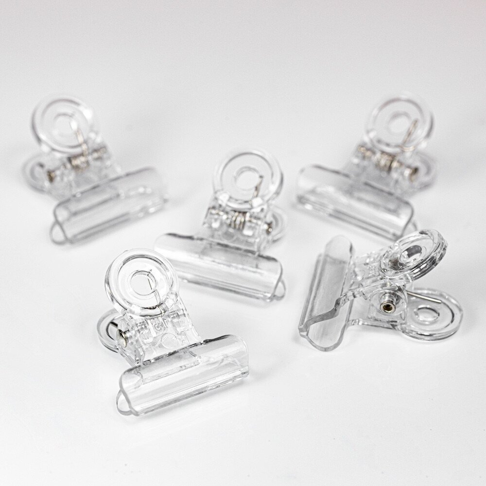 Plastikiniai spaustukai nago užspaudimui 22 mm, 5 vnt 1 Plastikiniai spaustukai nago užspaudimui 22 mm, 5 vnt 1