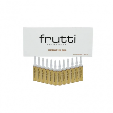 FRUTTI PROFESSIONAL atkuriamosios plaukų ampulės su keratinu, 12 x 10 ml FRUTTI PROFESSIONAL atkuriamosios plaukų ampulės su keratinu, 12 x 10 ml