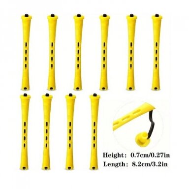 Plaukų suktukai cheminiam plaukų garbanojimui 7 mm (10x) Plaukų suktukai cheminiam plaukų garbanojimui 7 mm (10x)