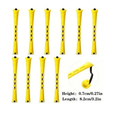 Plaukų suktukai cheminiam plaukų garbanojimui 7 mm (10x) Plaukų suktukai cheminiam plaukų garbanojimui 7 mm (10x)
