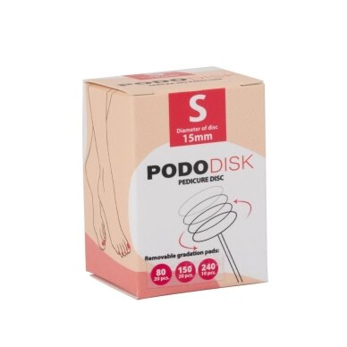 PODO diskas 15mm + keičiami vienkartiniai lapeliai ( 50 vnt.) 3 PODO diskas 15mm + keičiami vienkartiniai lapeliai ( 50 vnt.) 3