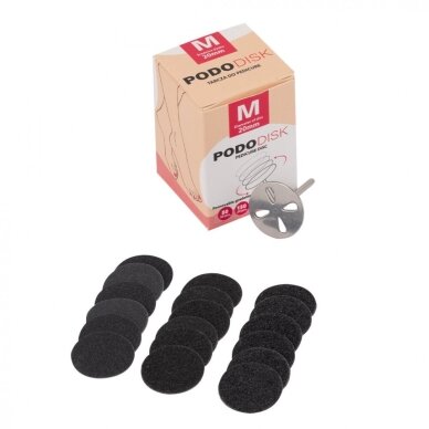 PODO diskas 20mm + keičiami vienkartiniai lapeliai ( 50 vnt.) PODO diskas 20mm + keičiami vienkartiniai lapeliai ( 50 vnt.)