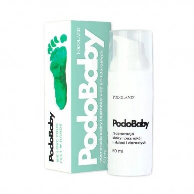PODOLAND regeneruojantis nagų ir odos kremas vaikams ir suaugusiems PODOBABY 50 ml PODOLAND regeneruojantis nagų ir odos kremas vaikams ir suaugusiems PODOBABY 50 ml