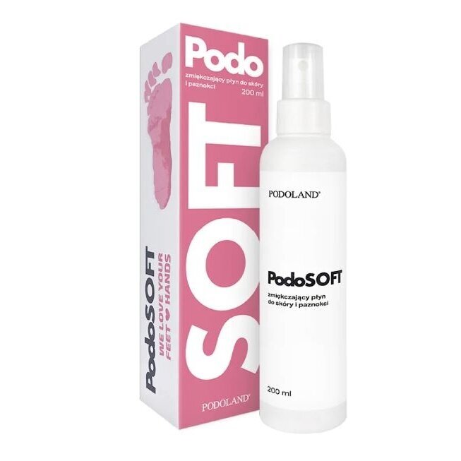 PODOLAND odos ir nagų minkštinimo skystis PODOSOFT 200 ml PODOLAND odos ir nagų minkštinimo skystis PODOSOFT 200 ml