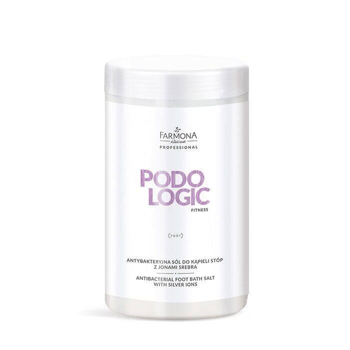 FARMONA PODOLOGIC ACID FITNESS antibakterinė druska pedikiūrui su sidabro jonais, 1250 g.