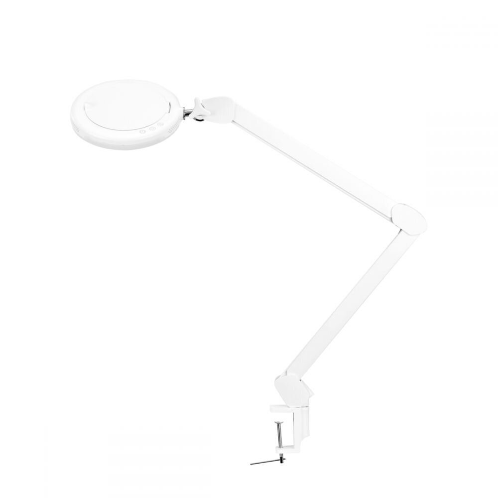 Profesionali kosmetologinė lempa-lupa tvirtinama prie stalo su šviesios reguliavimu LED GLOW 8021 Profesionali kosmetologinė lempa-lupa tvirtinama prie stalo su šviesios reguliavimu LED GLOW 8021