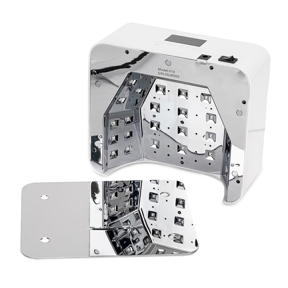 Profesionali UV/LED nagų lempa manikiūrui ir pedikiūrui V10, baltos spalvos (belaidė) 3 Profesionali UV/LED nagų lempa manikiūrui ir pedikiūrui V10, baltos spalvos (belaidė) 3