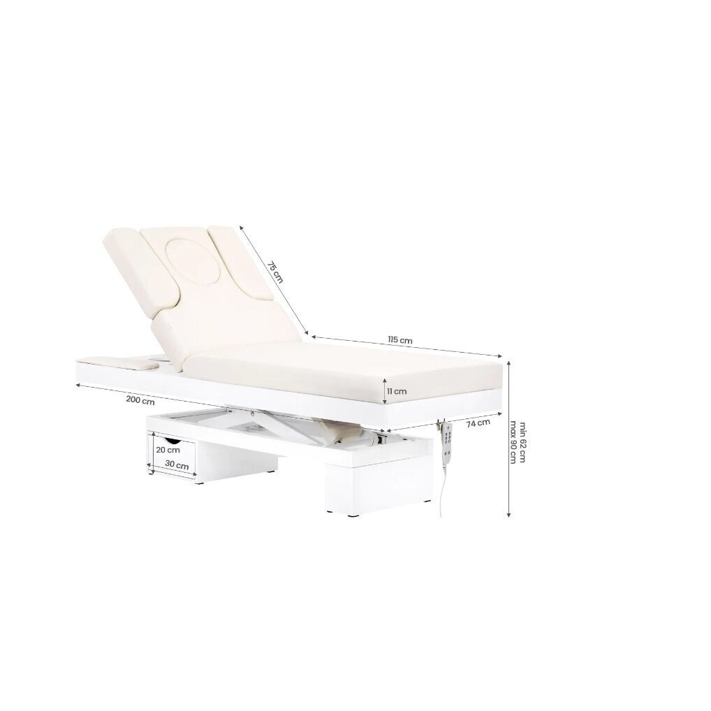 Profesionali elektrinė masažo ir SPA salonų kušėtė-gultas AZZURRO 815B (su šildomu čiužiniu) 12 Profesionali elektrinė masažo ir SPA salonų kušėtė-gultas AZZURRO 815B (su šildomu čiužiniu) 12