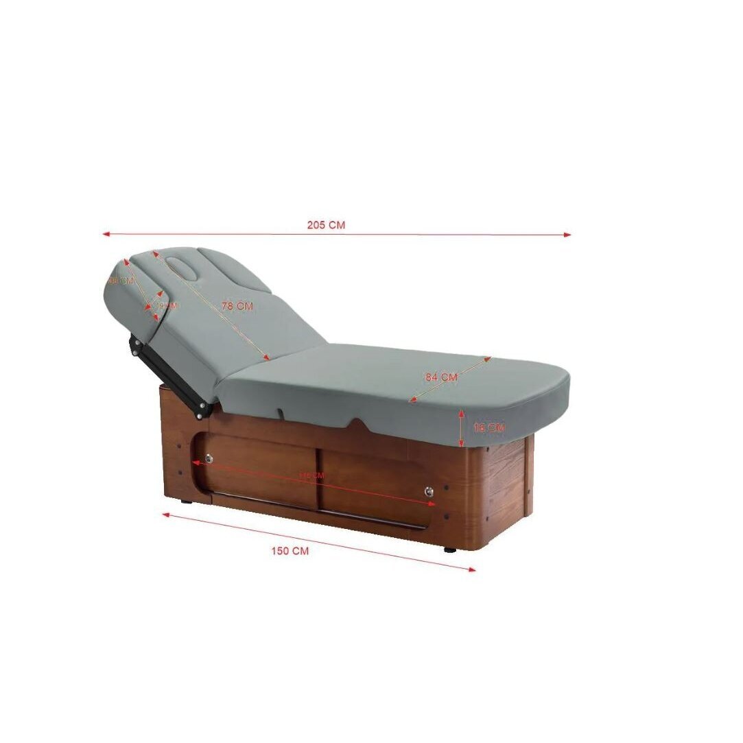 Profesionalus elektrinis gultas-lova masažo ir SPA procedūroms AZZURRO WOOD 361A (4 varikliai), pilkos spalvos 5 Profesionalus elektrinis gultas-lova masažo ir SPA procedūroms AZZURRO WOOD 361A (4 varikliai), pilkos spalvos 5