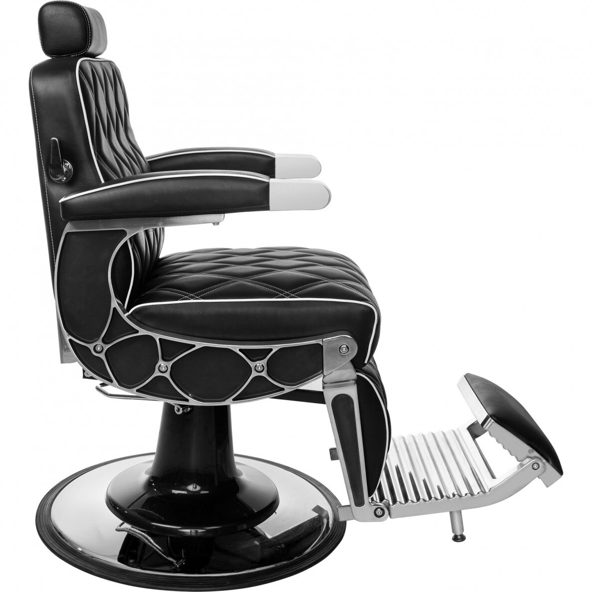 Profesionali barberio kėdė kirpykloms bei grožio salonams GLADIATOR, juodos spalvos 2 Profesionali barberio kėdė kirpykloms bei grožio salonams GLADIATOR, juodos spalvos 2