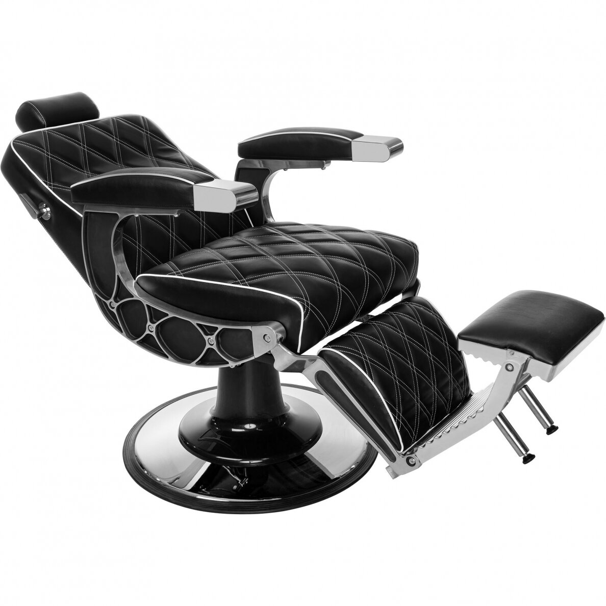 Profesionali barberio kėdė kirpykloms bei grožio salonams GLADIATOR, juodos spalvos 1