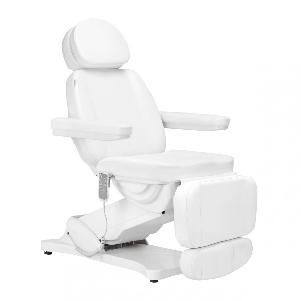 Profesionali elektrinė kosmetologinė kėdė - gultas SILLON CLASSIC, 4 variklių, baltos spalvos Profesionali elektrinė kosmetologinė kėdė - gultas SILLON CLASSIC, 4 variklių, baltos spalvos