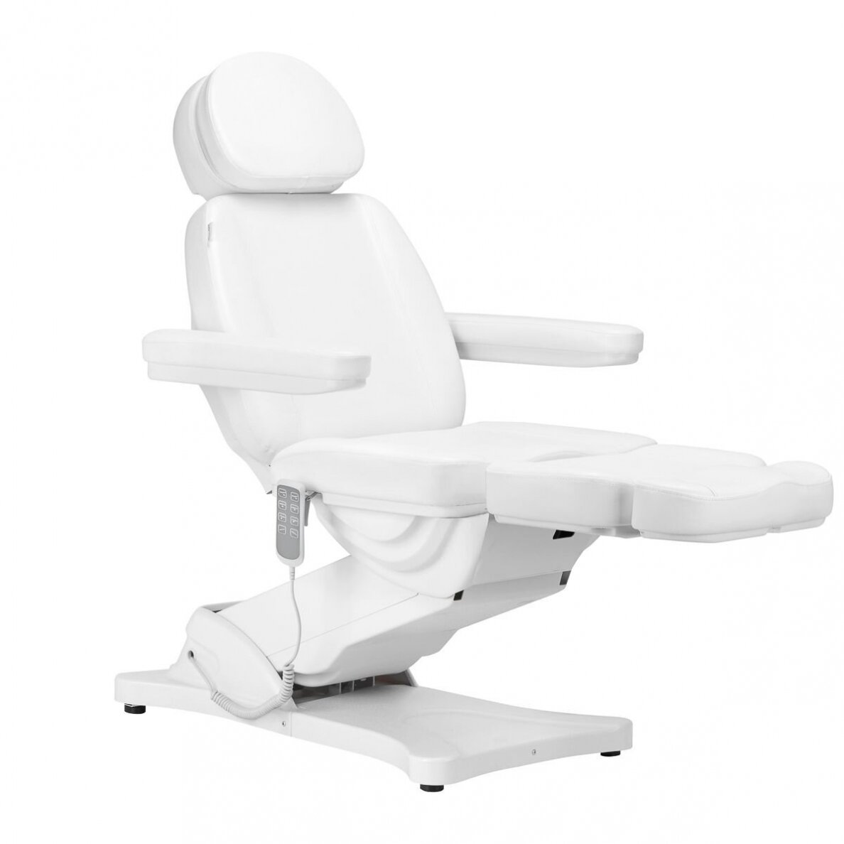 Profesionali elektrinė kosmetologinė kėdė - gultas SILLON CLASSIC, 4 variklių, baltos spalvos 2 Profesionali elektrinė kosmetologinė kėdė - gultas SILLON CLASSIC, 4 variklių, baltos spalvos 2
