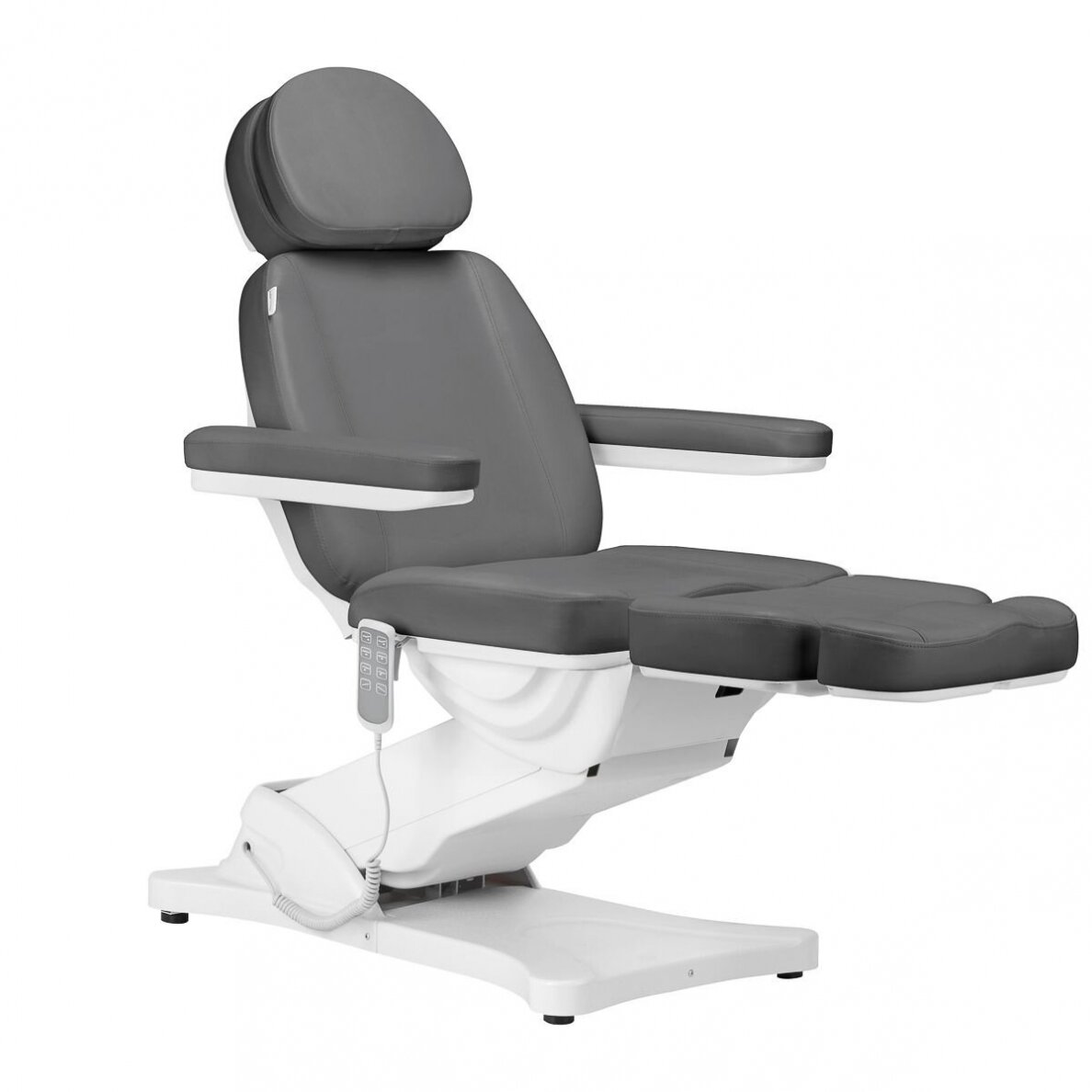 Profesionali elektrinė kosmetologinė kėdė - gultas SILLON CLASSIC, 4 variklių, pilkos spalvos 2 Profesionali elektrinė kosmetologinė kėdė - gultas SILLON CLASSIC, 4 variklių, pilkos spalvos 2