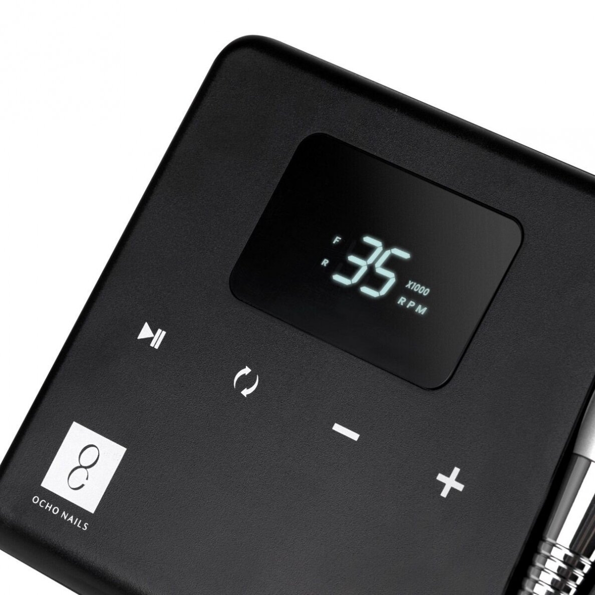 Profesionali elektrinė nagų freza manikiūro darbams OCHO TECHNIC 65W BLACK 7 Profesionali elektrinė nagų freza manikiūro darbams OCHO TECHNIC 65W BLACK 7