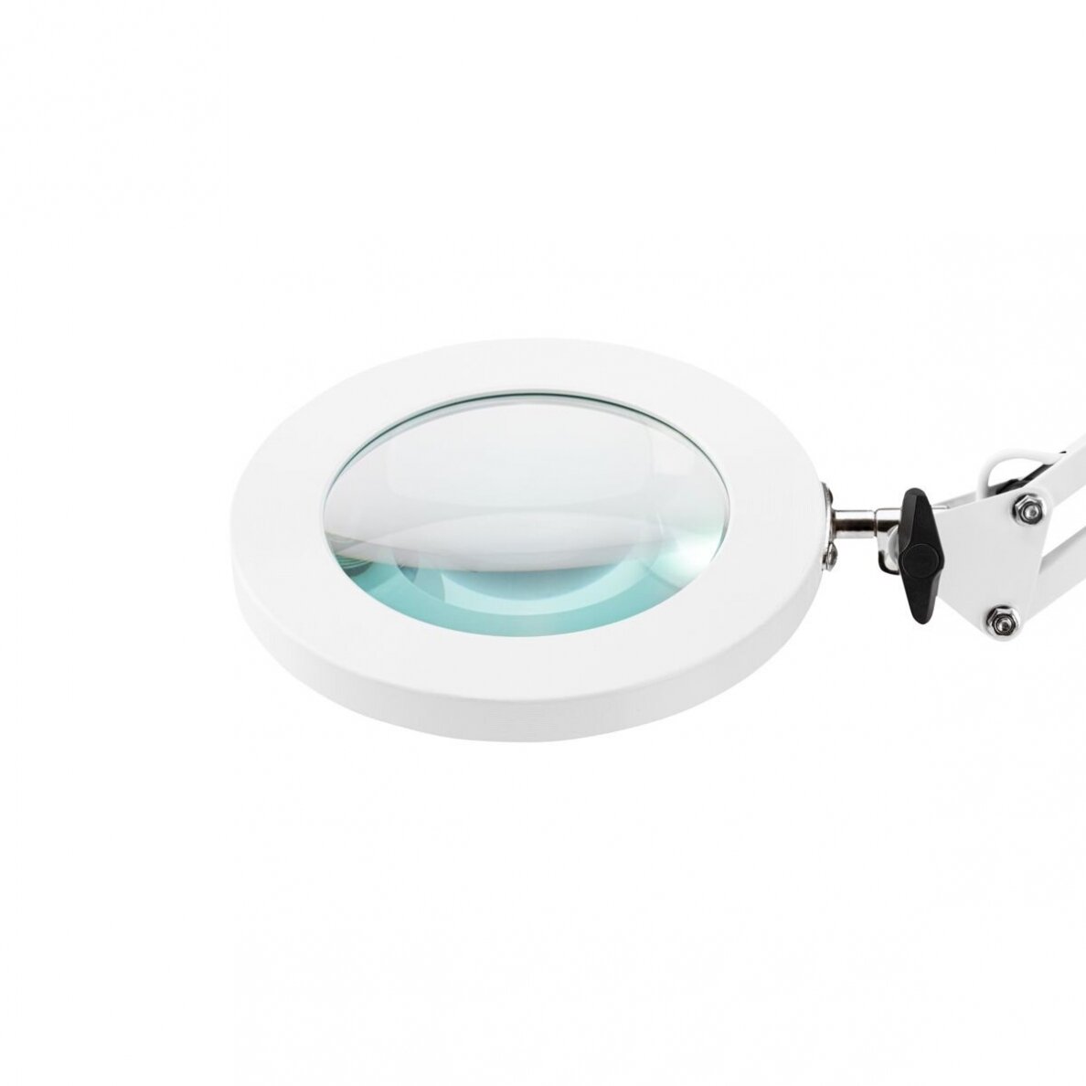 Profesionali kosmetologinė LED lempa - lupa GLOW 308, tvirtinama prie paviršių, baltos spalvos 2 Profesionali kosmetologinė LED lempa - lupa GLOW 308, tvirtinama prie paviršių, baltos spalvos 2