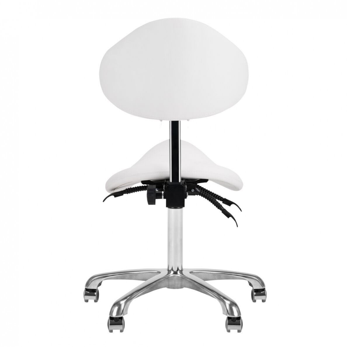 GIOVANNI CLASSIC 1004 profesionali meistro kėdė-balnas kosmetologams, baltos spalvos 6
