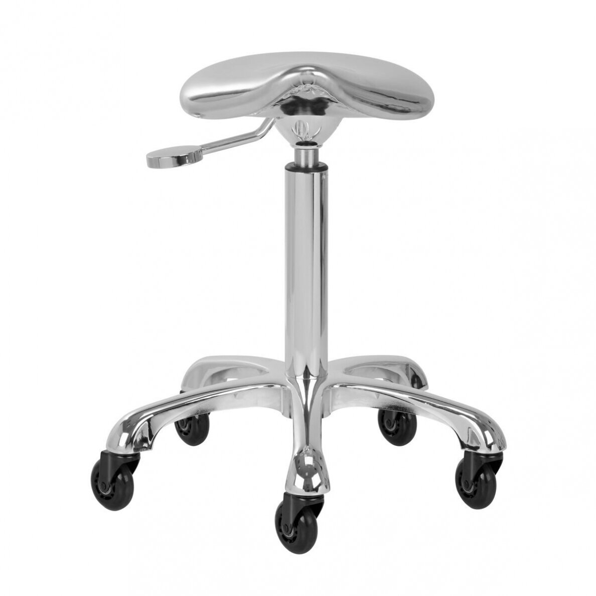 Profesionali meistro kėdutė kosmetologams bei grožio salonams FINE SILVER ROLL SPEED, chromo spalvos 2 Profesionali meistro kėdutė kosmetologams bei grožio salonams FINE SILVER ROLL SPEED, chromo spalvos 2
