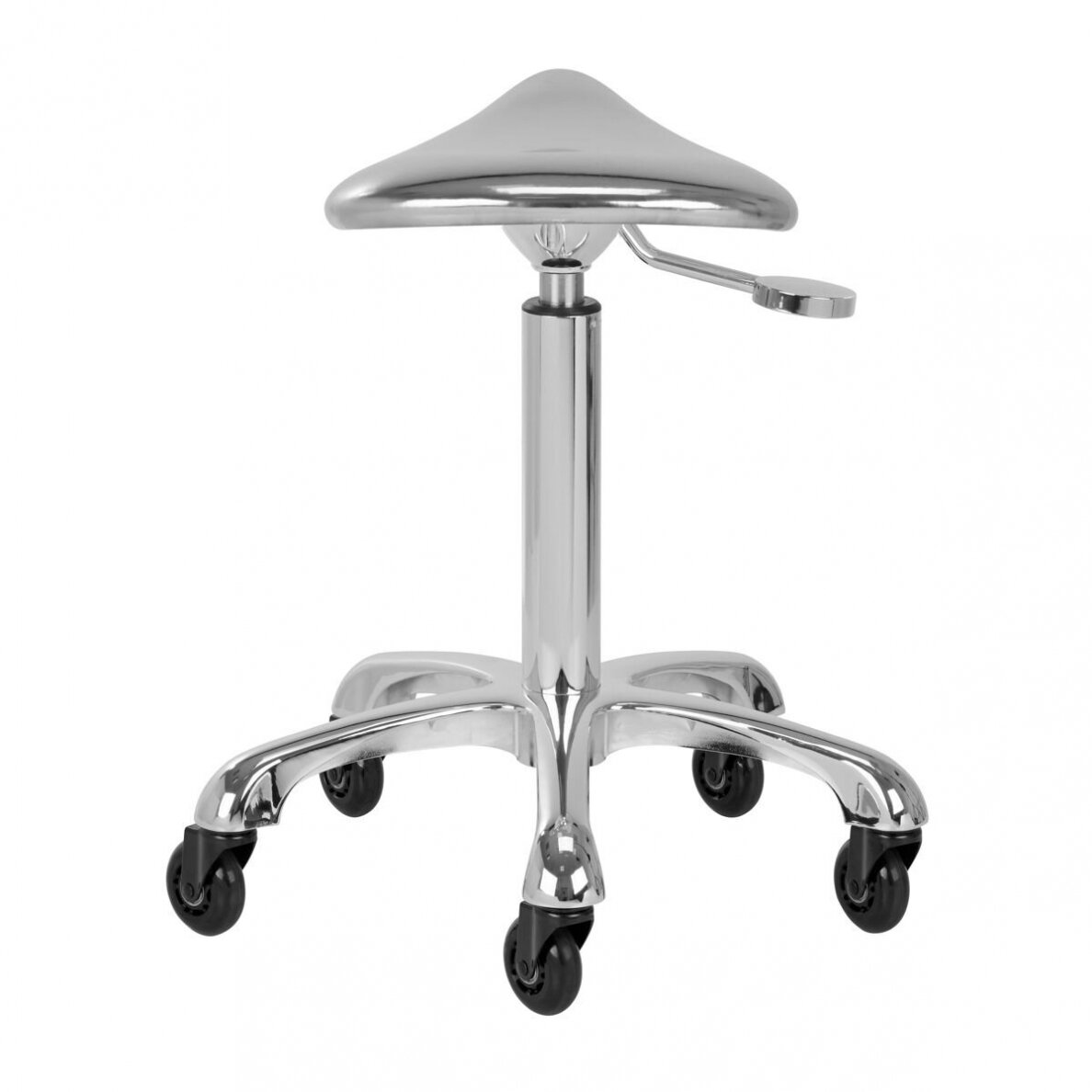 Profesionali meistro kėdutė kosmetologams bei grožio salonams FINE SILVER ROLL SPEED, chromo spalvos 3 Profesionali meistro kėdutė kosmetologams bei grožio salonams FINE SILVER ROLL SPEED, chromo spalvos 3